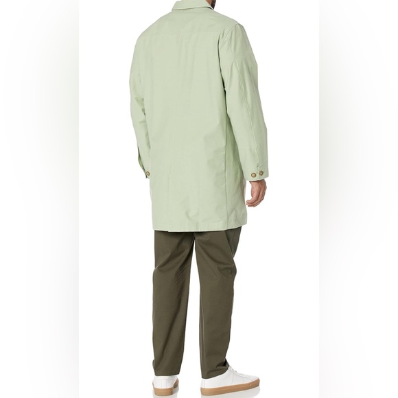 Amazon Essentials Men's Trench Loose Water Repellant Rain Coat, Large Tall, NWT - Picture 6 of 9